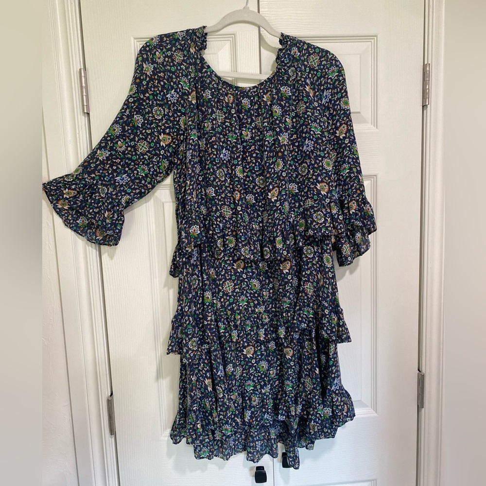 Tory Burch Floral Ruffle Dress - Picture 1 of 4
